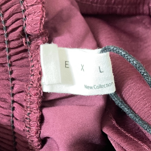 Exlura Purple Chiffon Puff Sleeve Smocked Tie Back Mini Dress Medium Spring - Picture 3 of 11